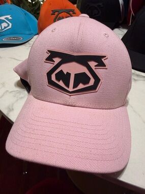 Pink nasty pig hat used sm-med